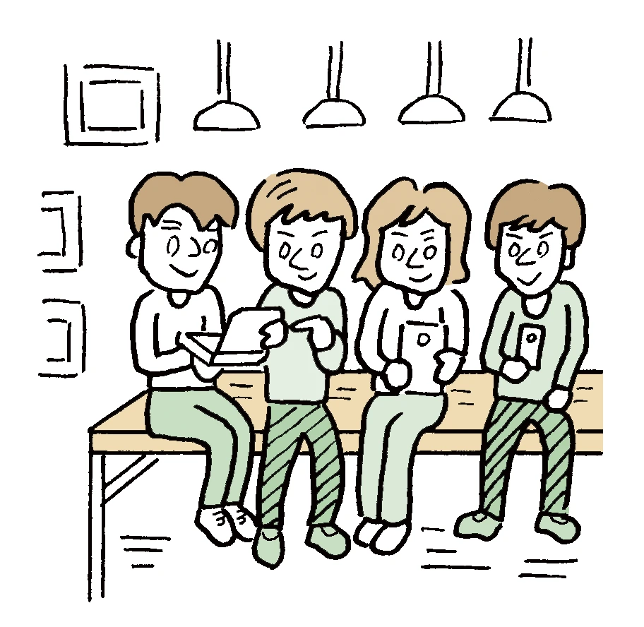 お問い合わせのイラスト