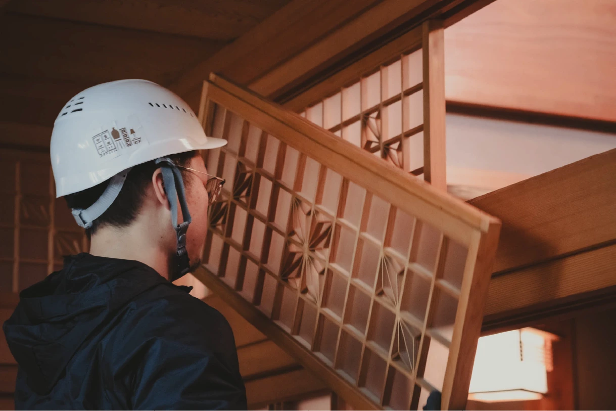 古材の分解・加工